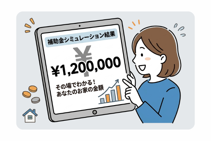 あなたの家が“いくら得するか”がその場でわかる